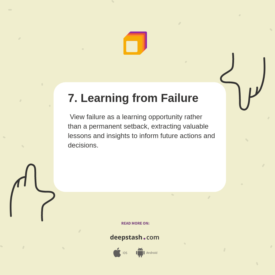 Learning From Failure Examples 7. Learning from Failure - Deepstash