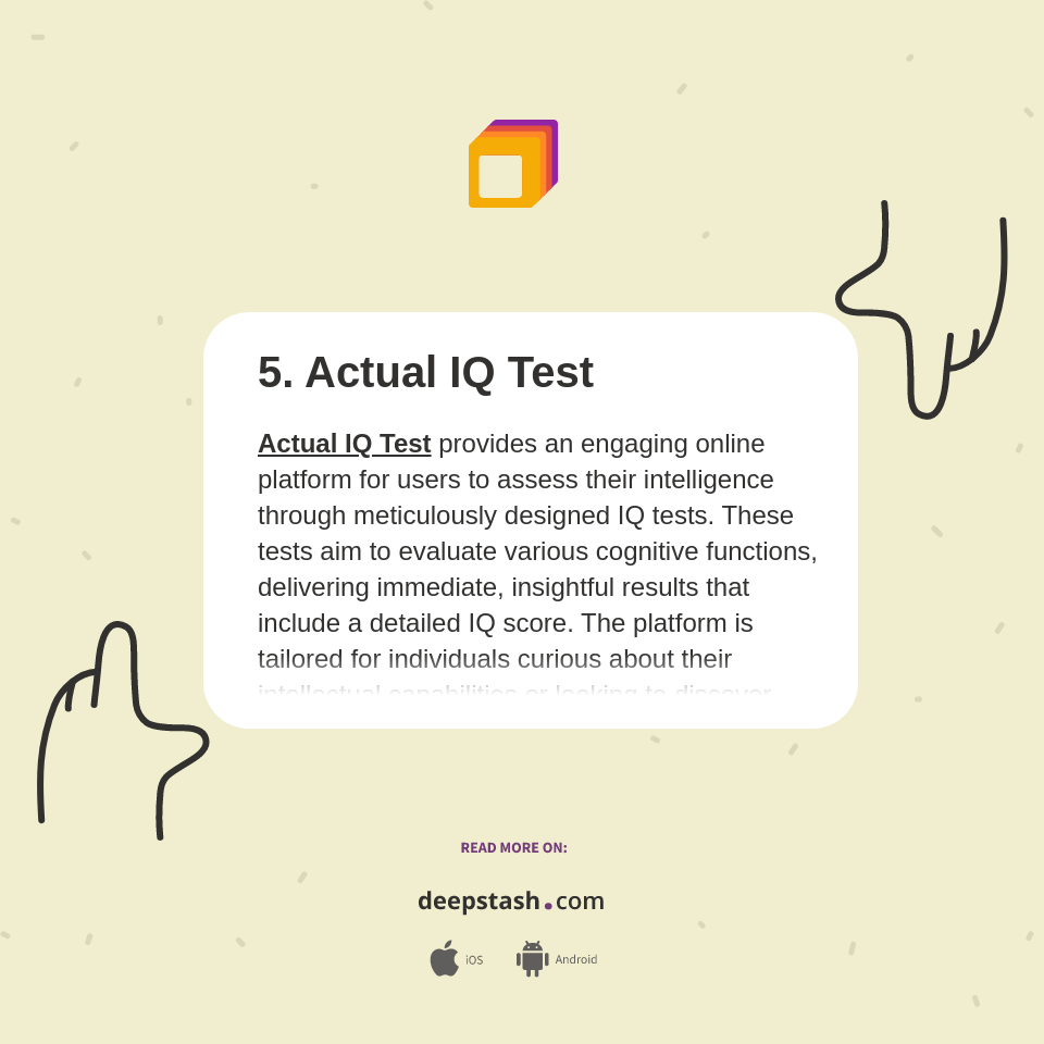 5. Actual IQ Test - Deepstash