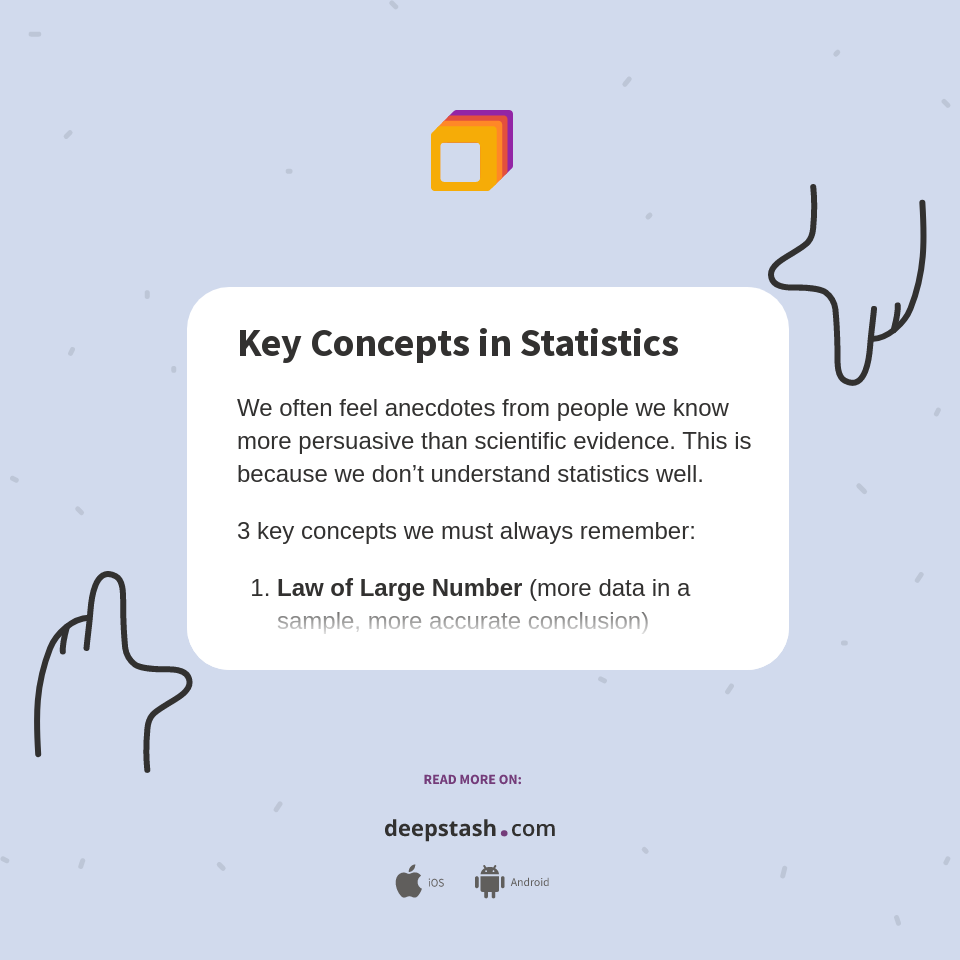 Key Concepts in Statistics - Deepstash