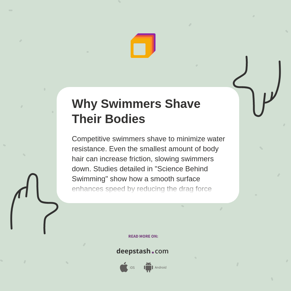 Why Swimmers Shave Their Bodies Deepstash