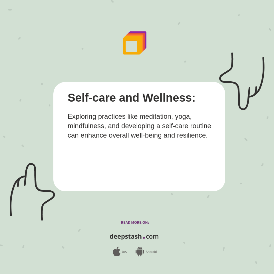 Self Care And Wellness Deepstash