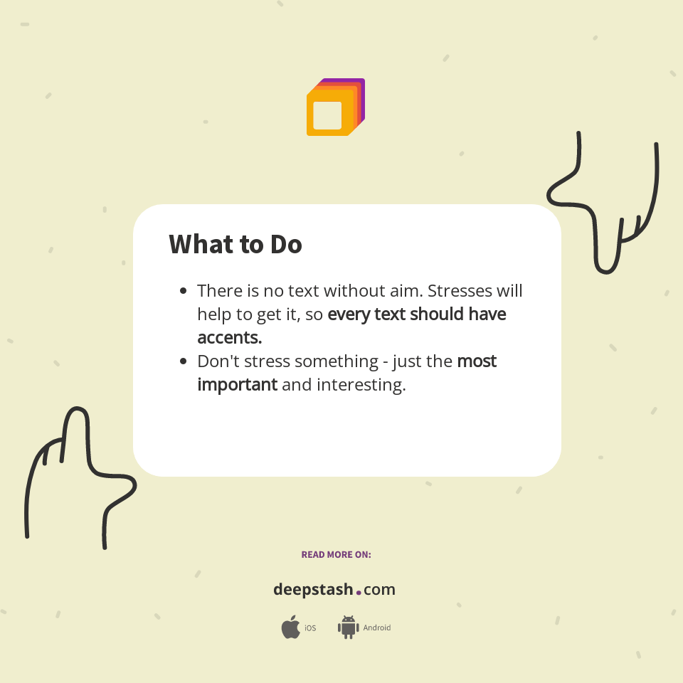 What to Do - Deepstash