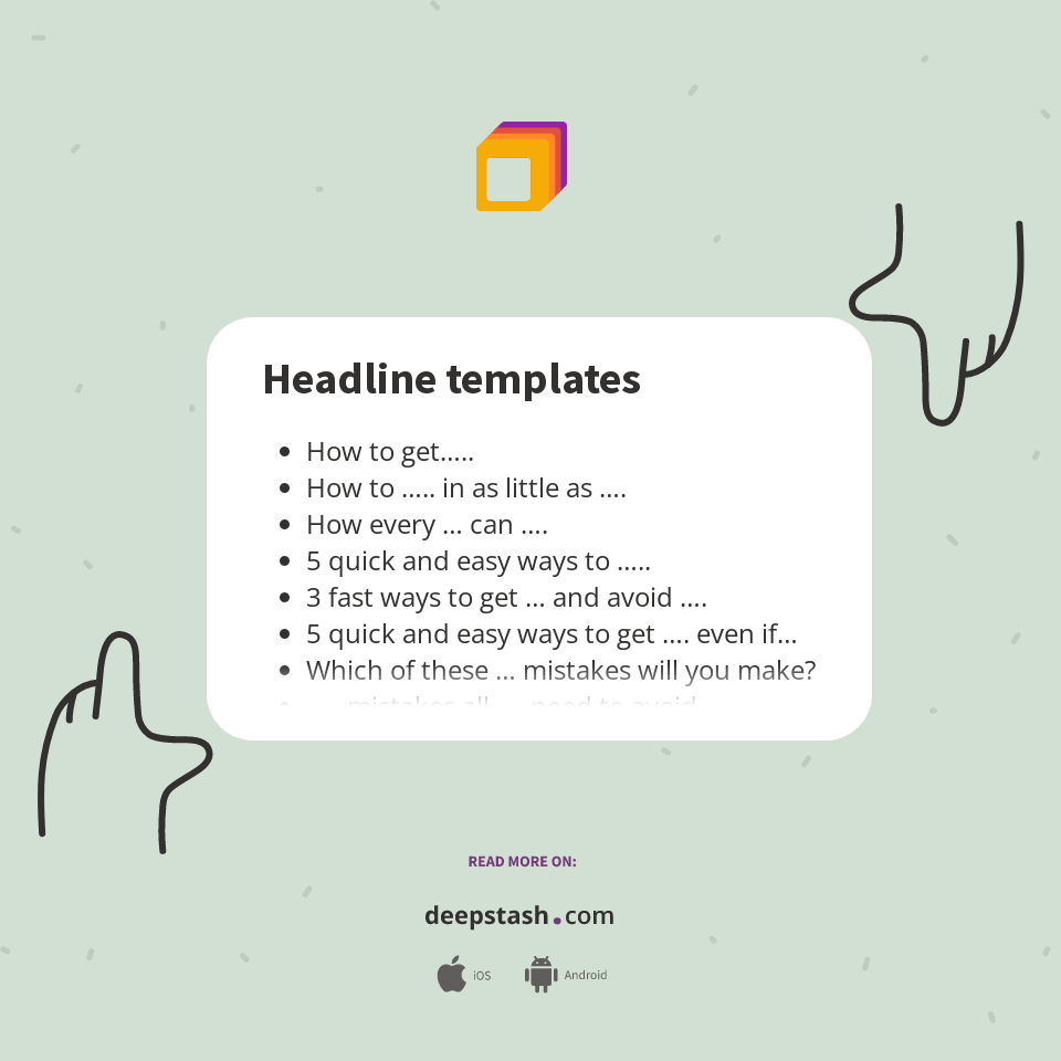 Headline templates Deepstash