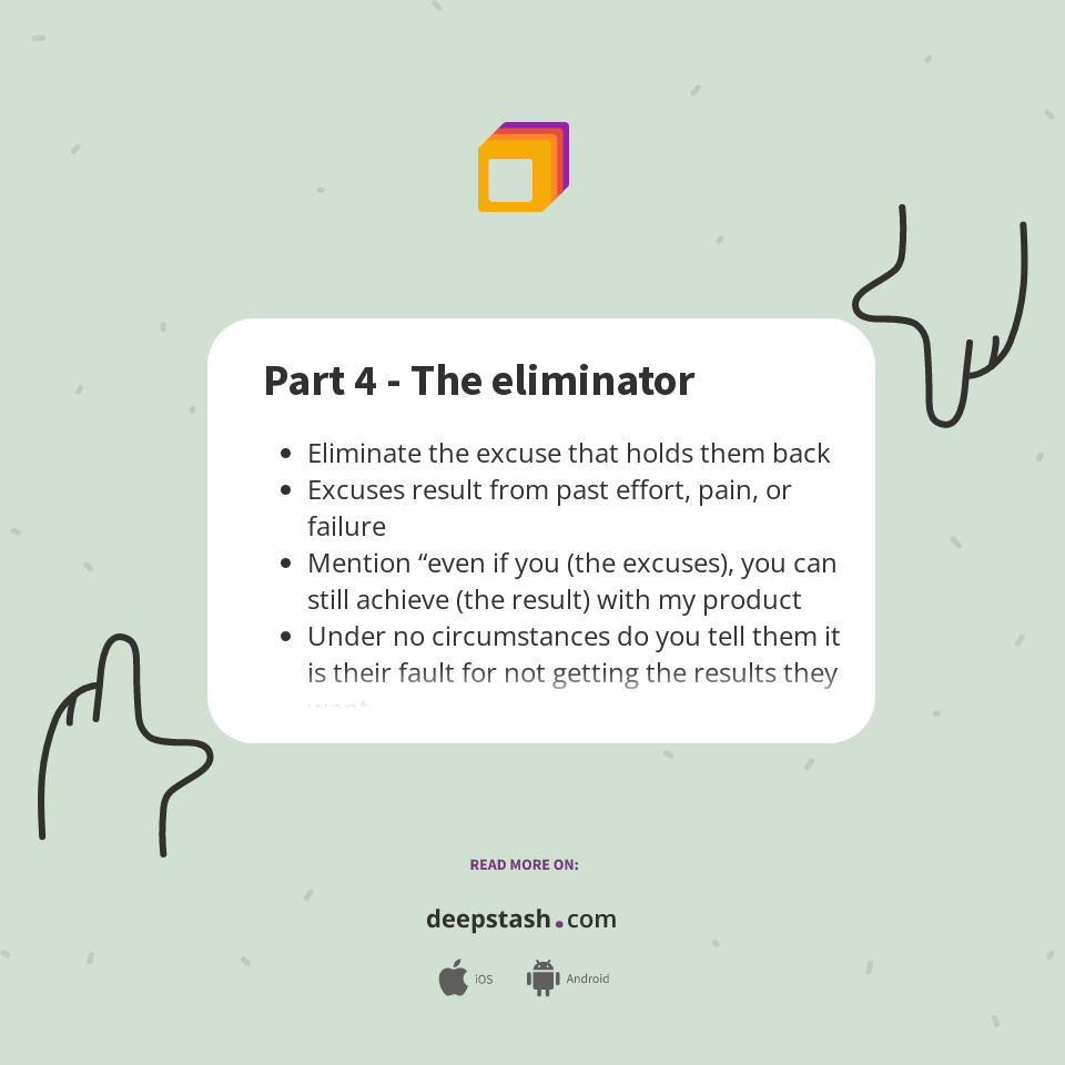 Part 4 - The eliminator - Deepstash