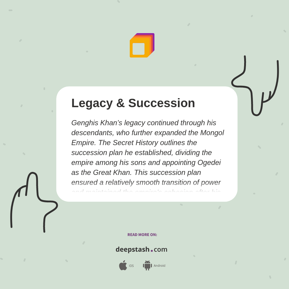 Legacy & Succession - Deepstash
