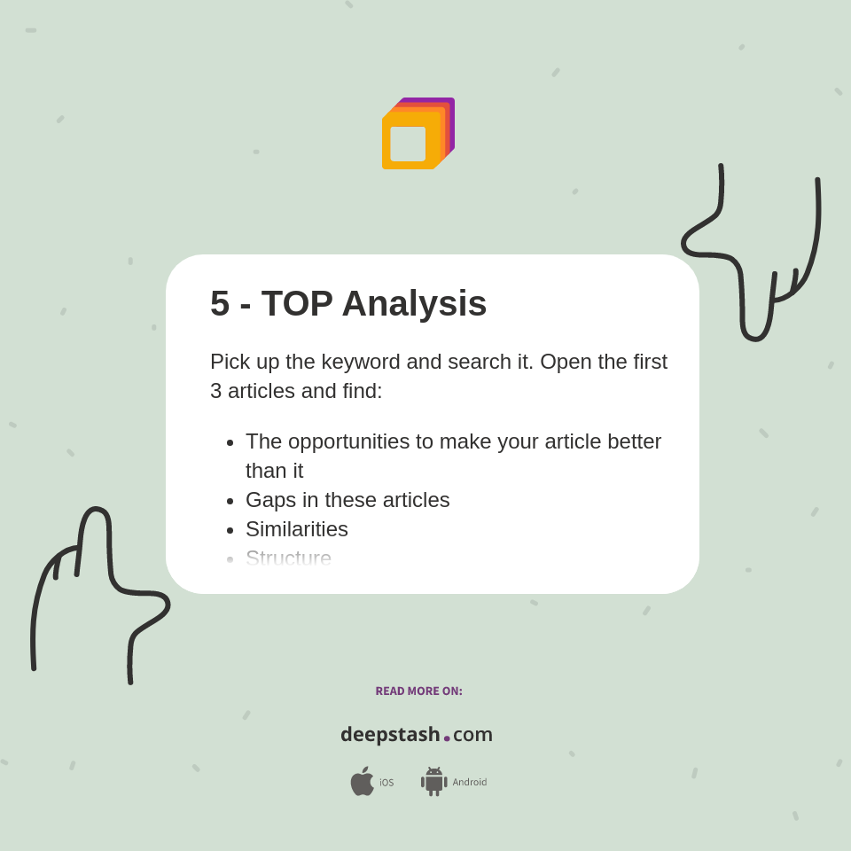 5 TOP Analysis Deepstash