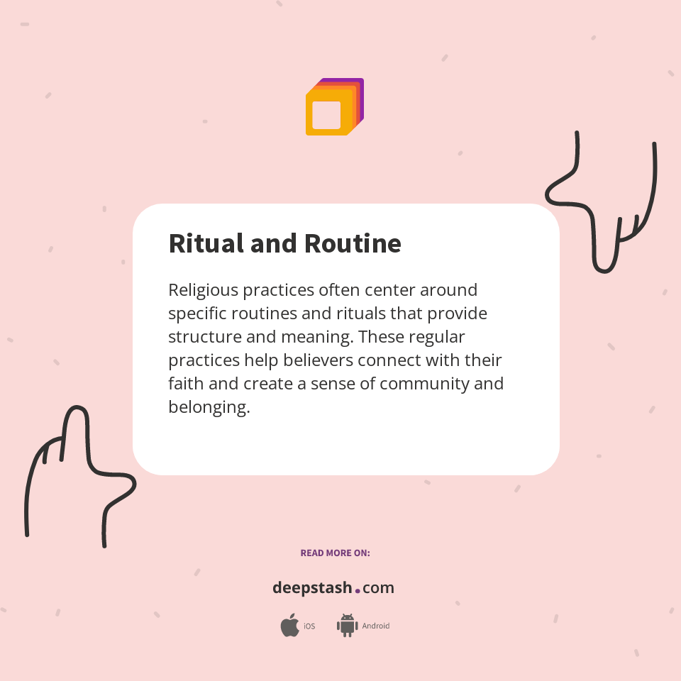 Ritual and Routine - Deepstash