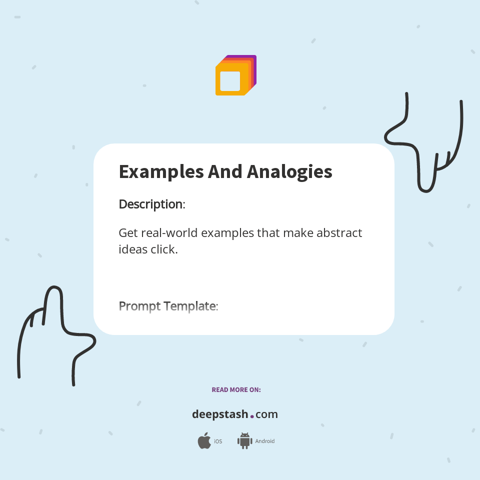 Examples And Analogies - Deepstash