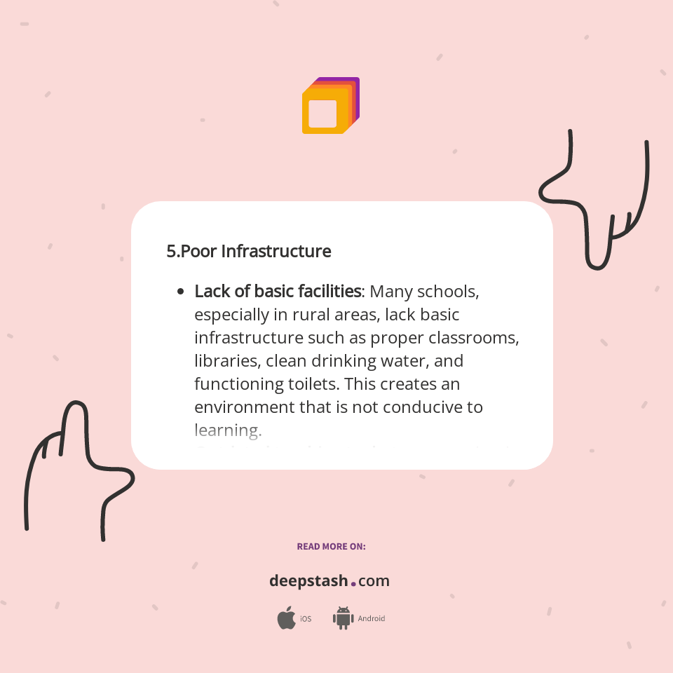 Poor Infrastructure Programming 5.Poor Infrastructure Lack of... - Deepstash