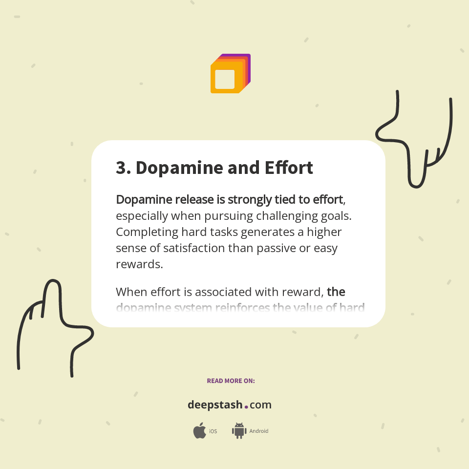 Image showcasing 3. Dopamine and Effort - Deepstash