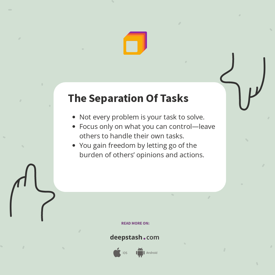 Task Separation Examples The Separation Of Tasks - Deepstash