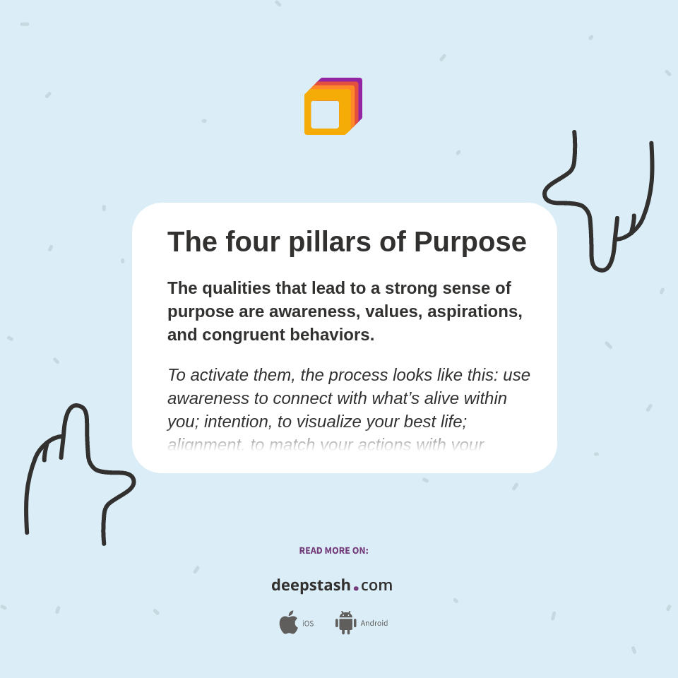 The four pillars of Purpose Deepstash