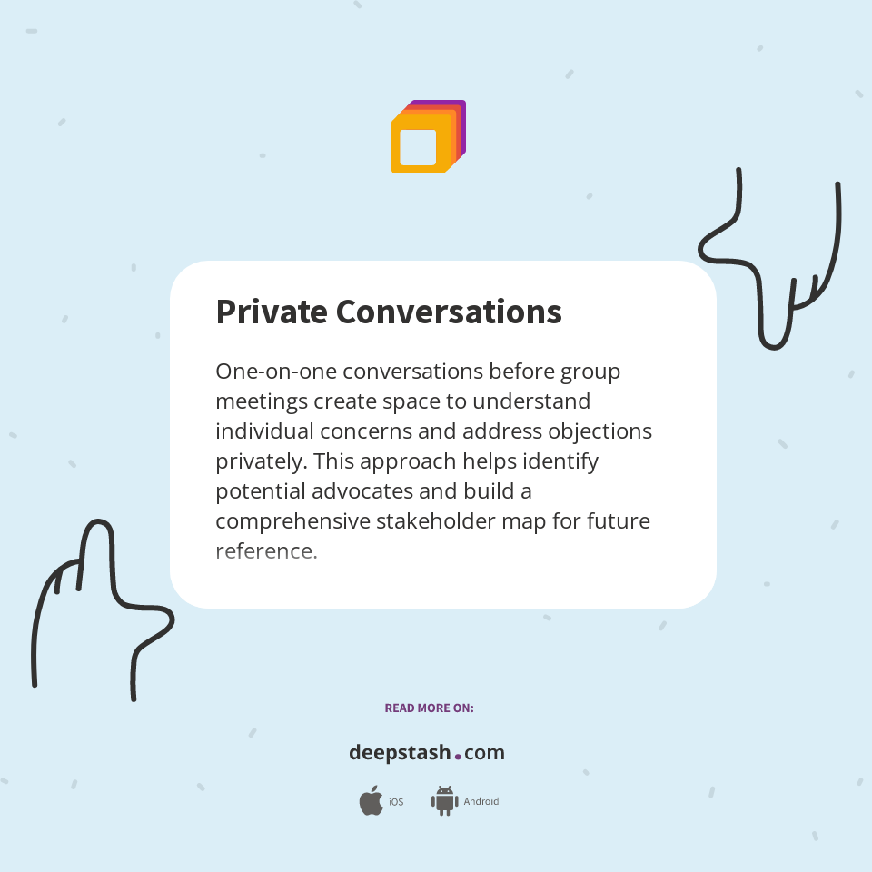 Private Conversations Deepstash