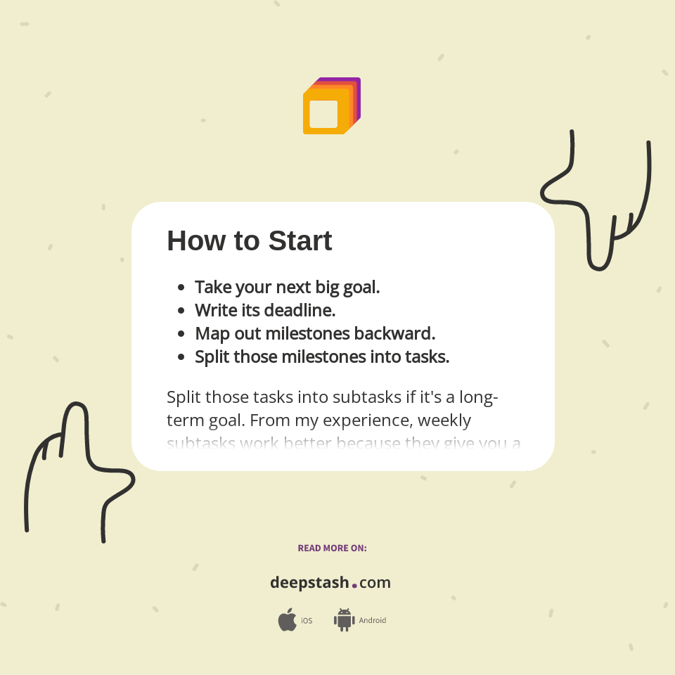 How to Start - Deepstash