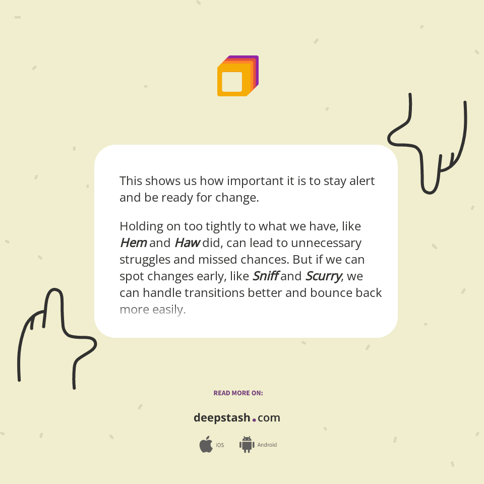 This shows us how important it is to stay... - Deepstash