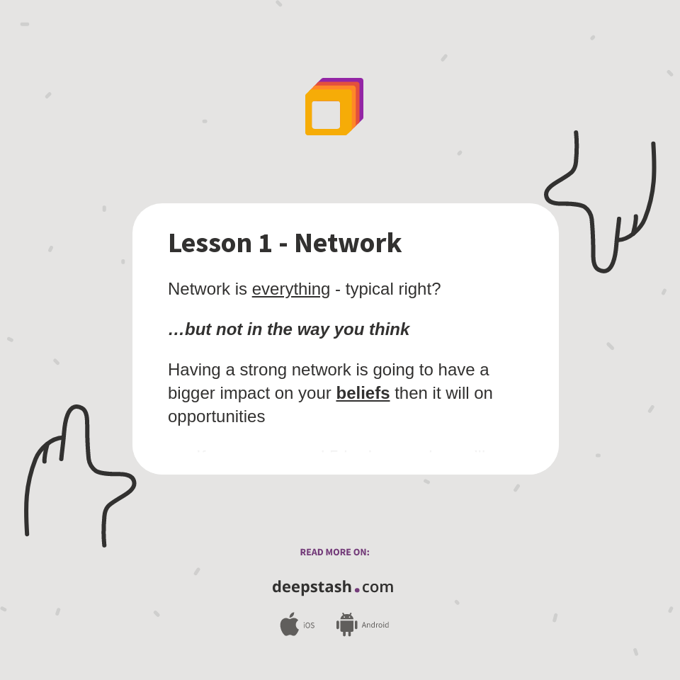 Lesson 1 Network Deepstash