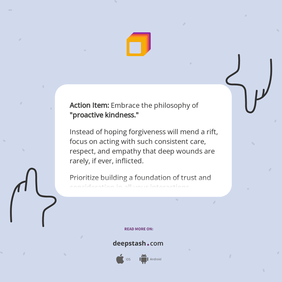 Action Item: Embrace the philosophy of ... - Deepstash
