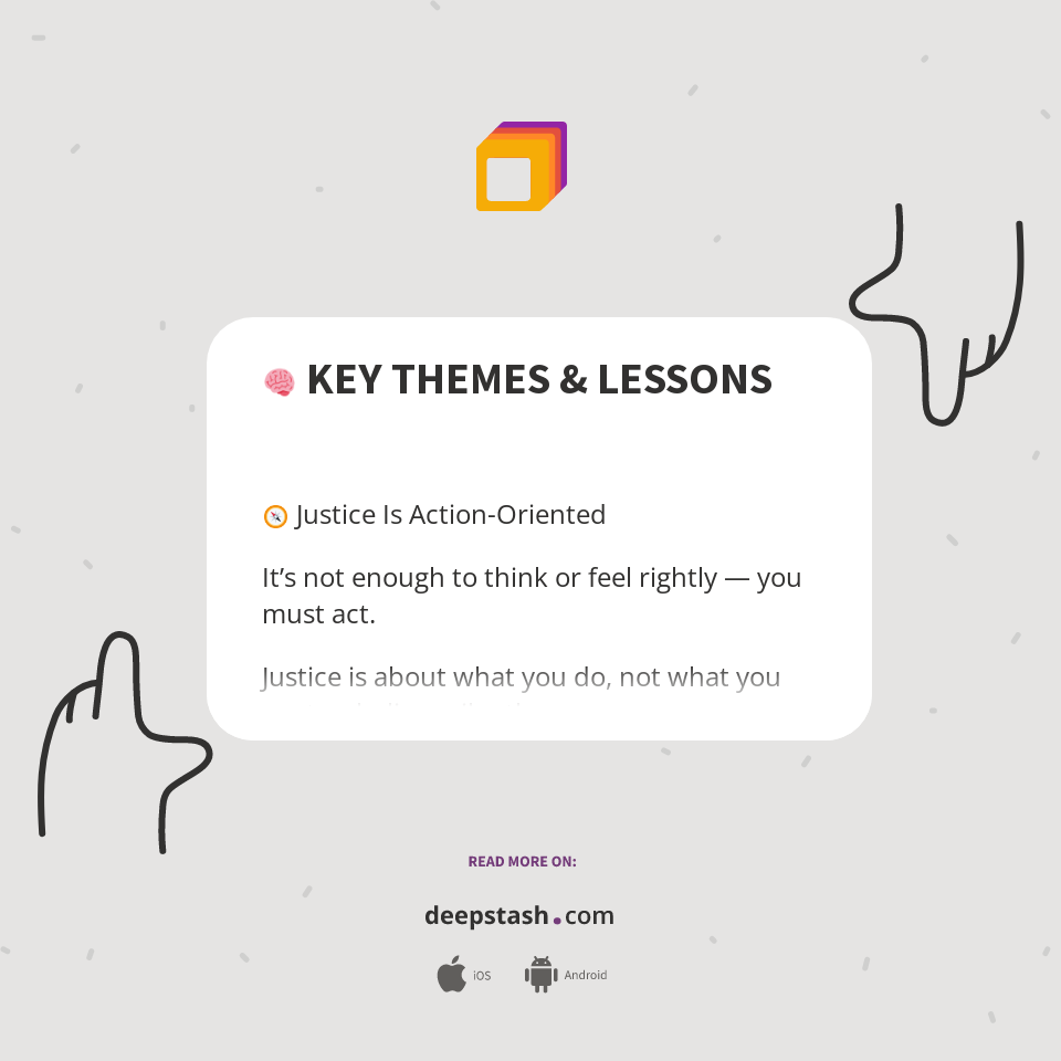 🧠 KEY THEMES & LESSONS - Deepstash