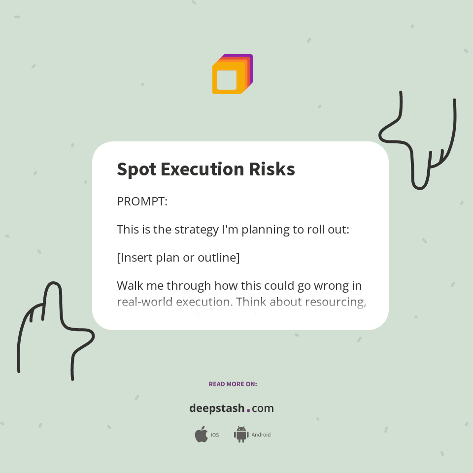 Execution Risk Meaning Spot Execution Risks - Deepstash