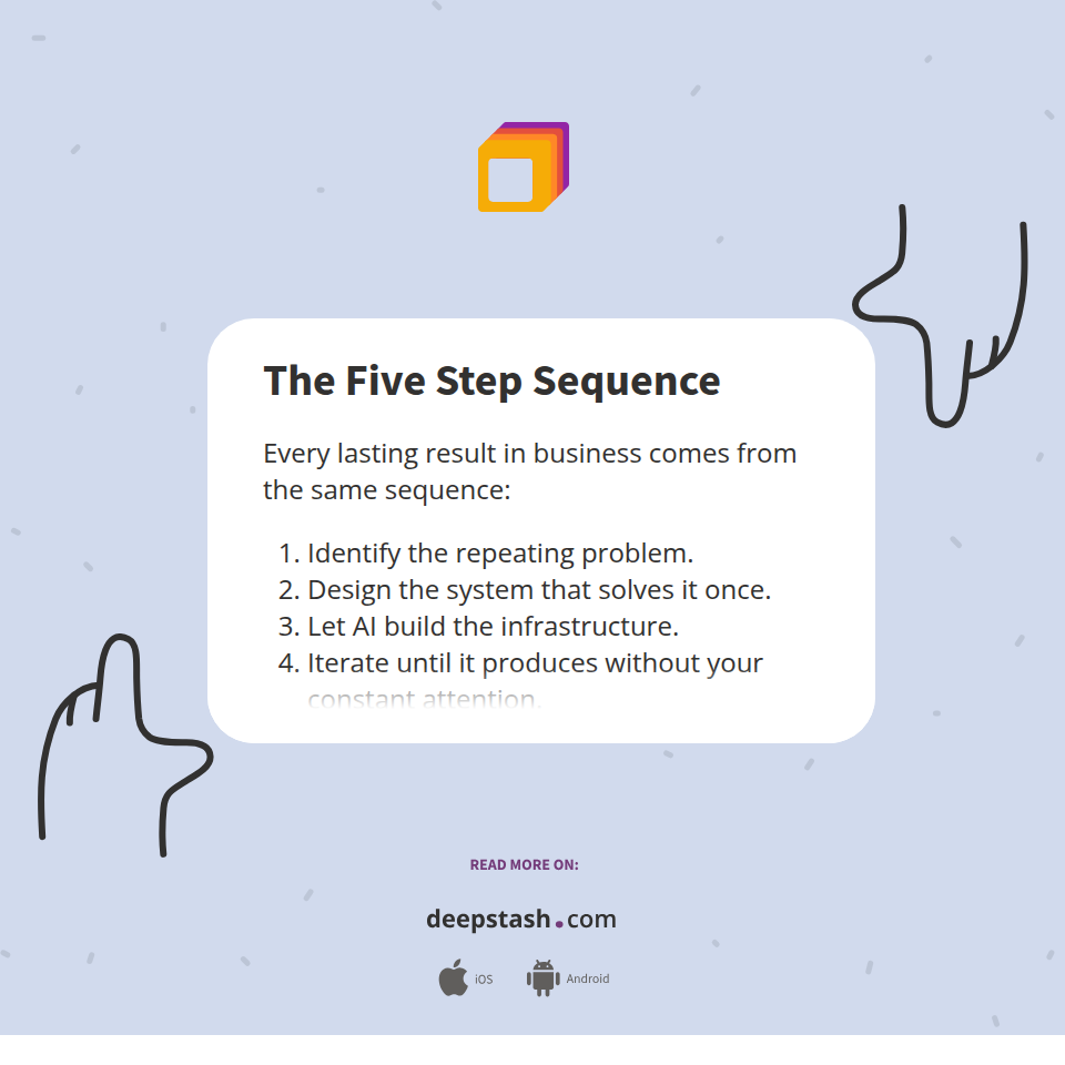 The Five Step Sequence - Deepstash