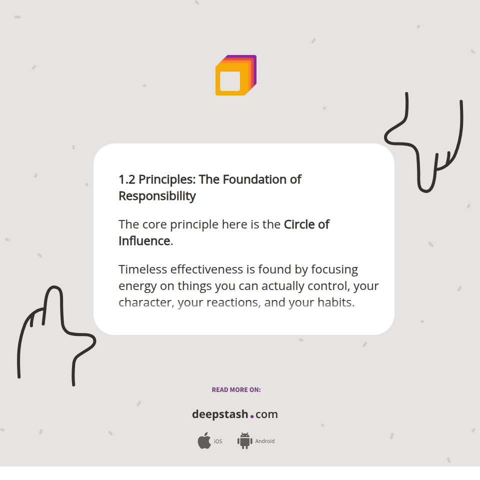1.2 Principles: The Foundation of Responsibility ... - Deepstash