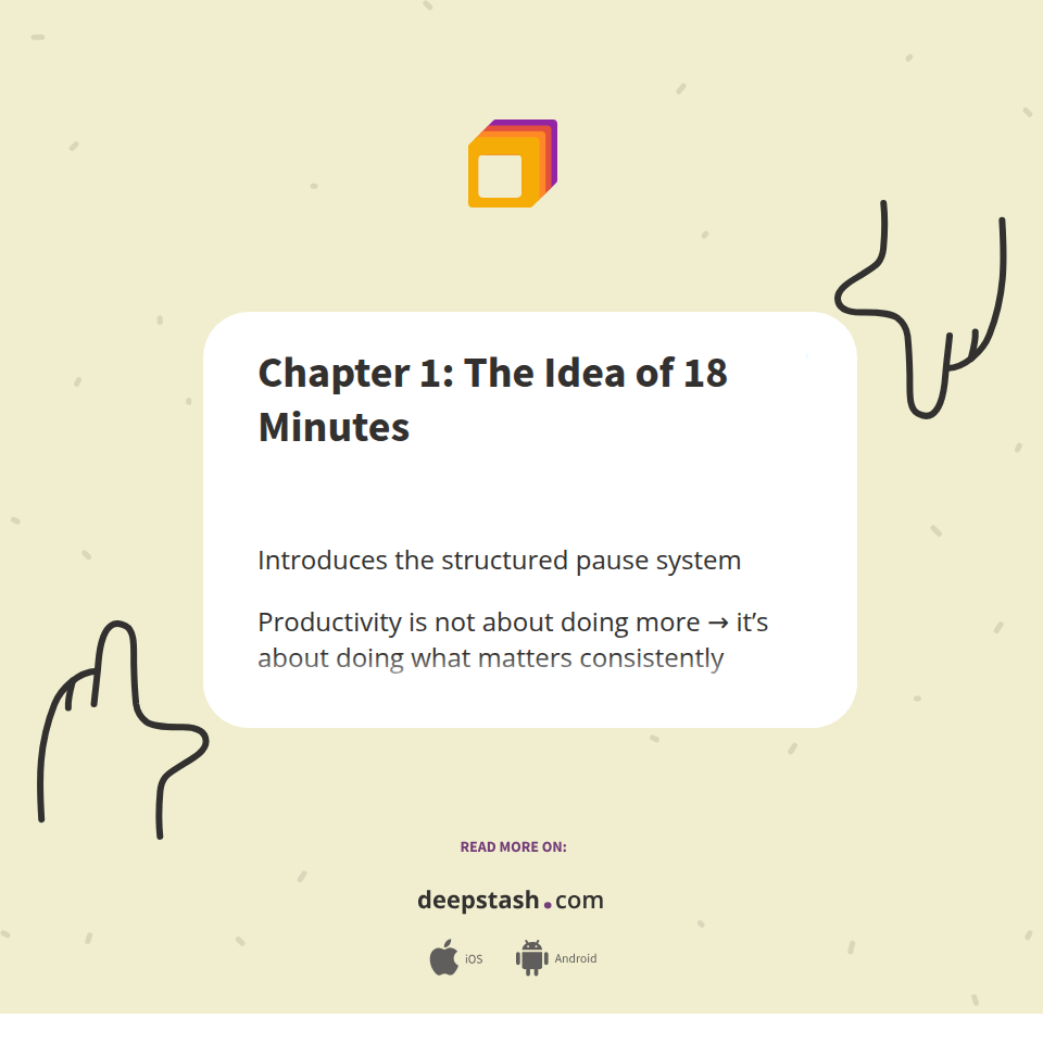 Chapter 1: The Idea of 18 Minutes - Deepstash