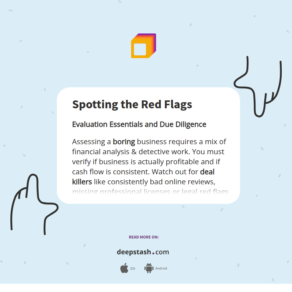 Spotting the Red Flags - Deepstash