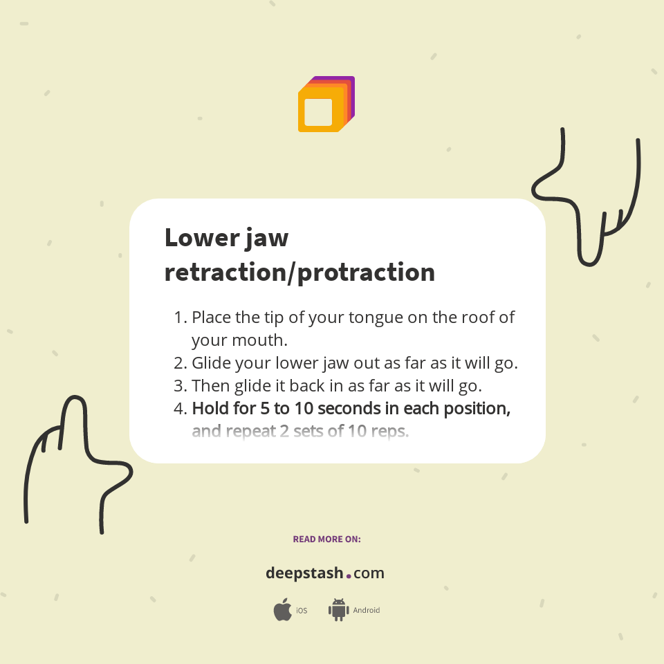 Lower jaw retraction/protraction Deepstash
