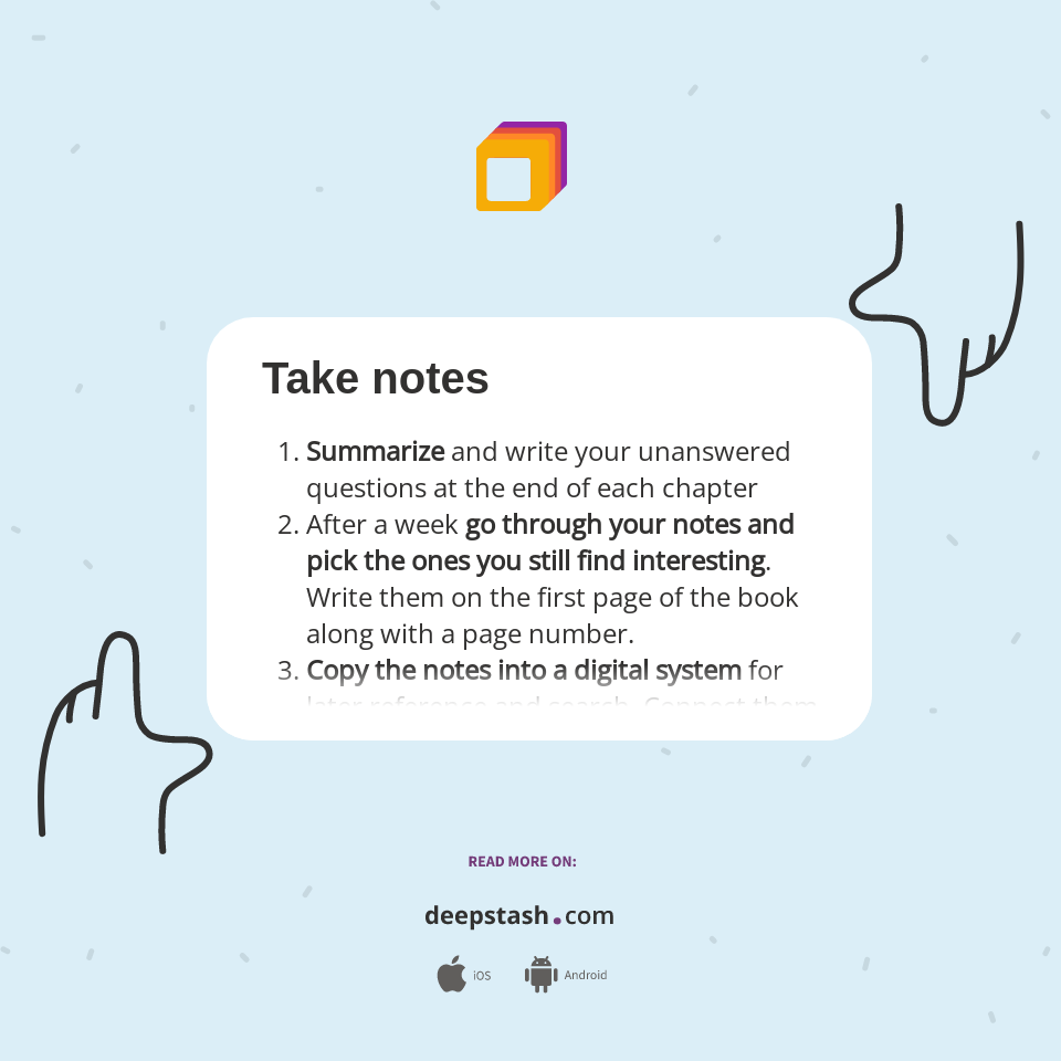 Take notes - Deepstash