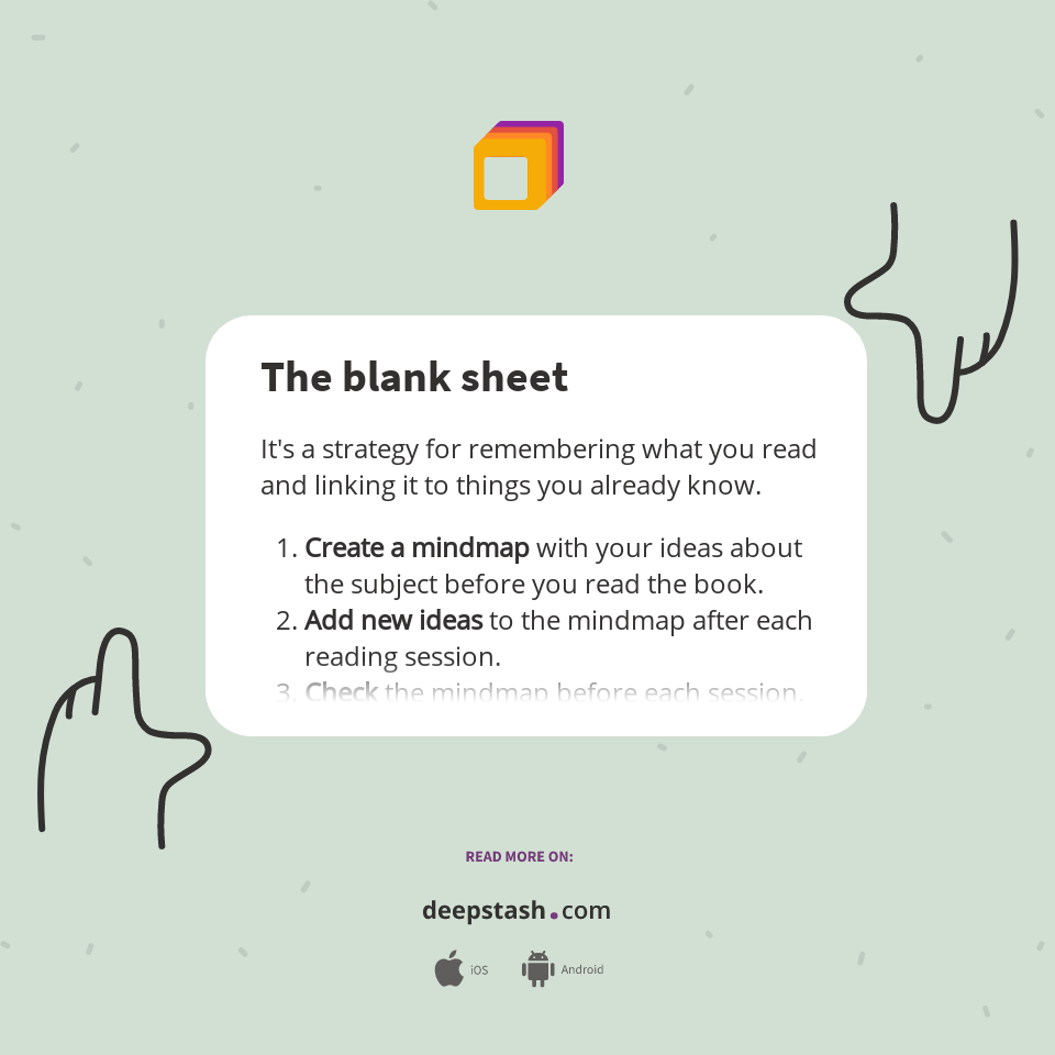 The blank sheet - Deepstash