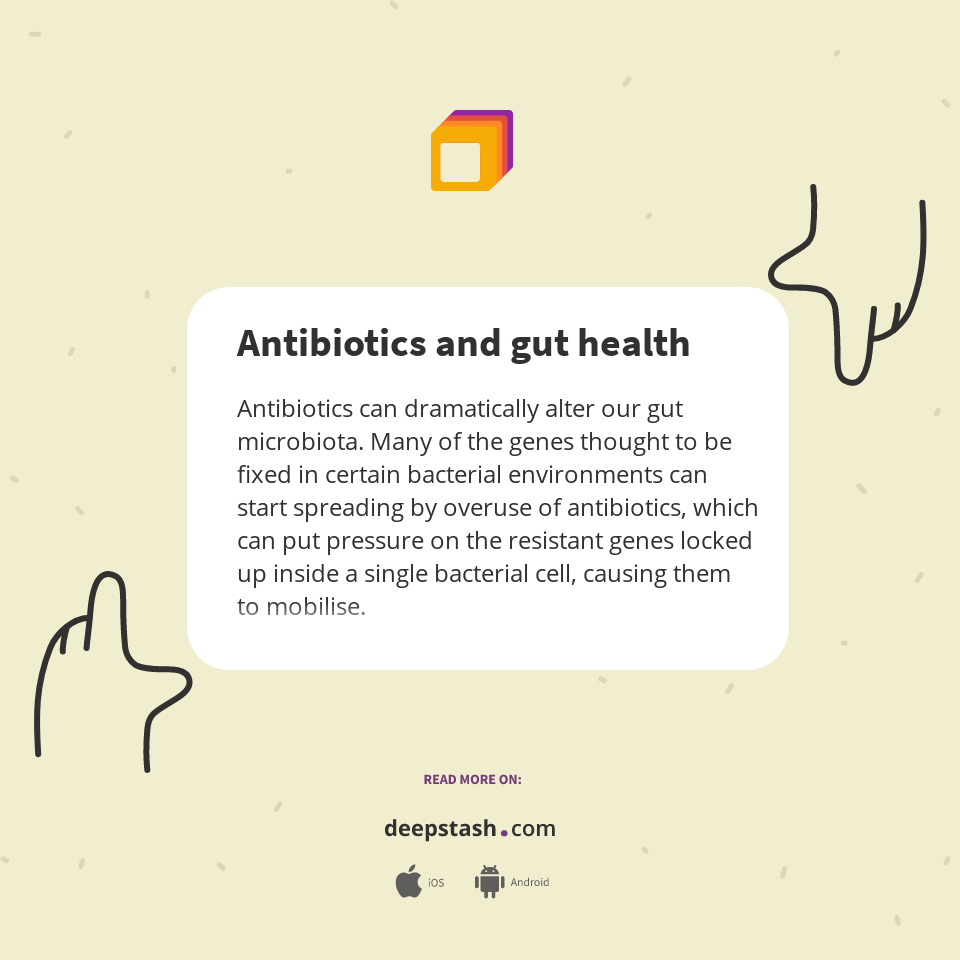 Antibiotics and gut health Deepstash