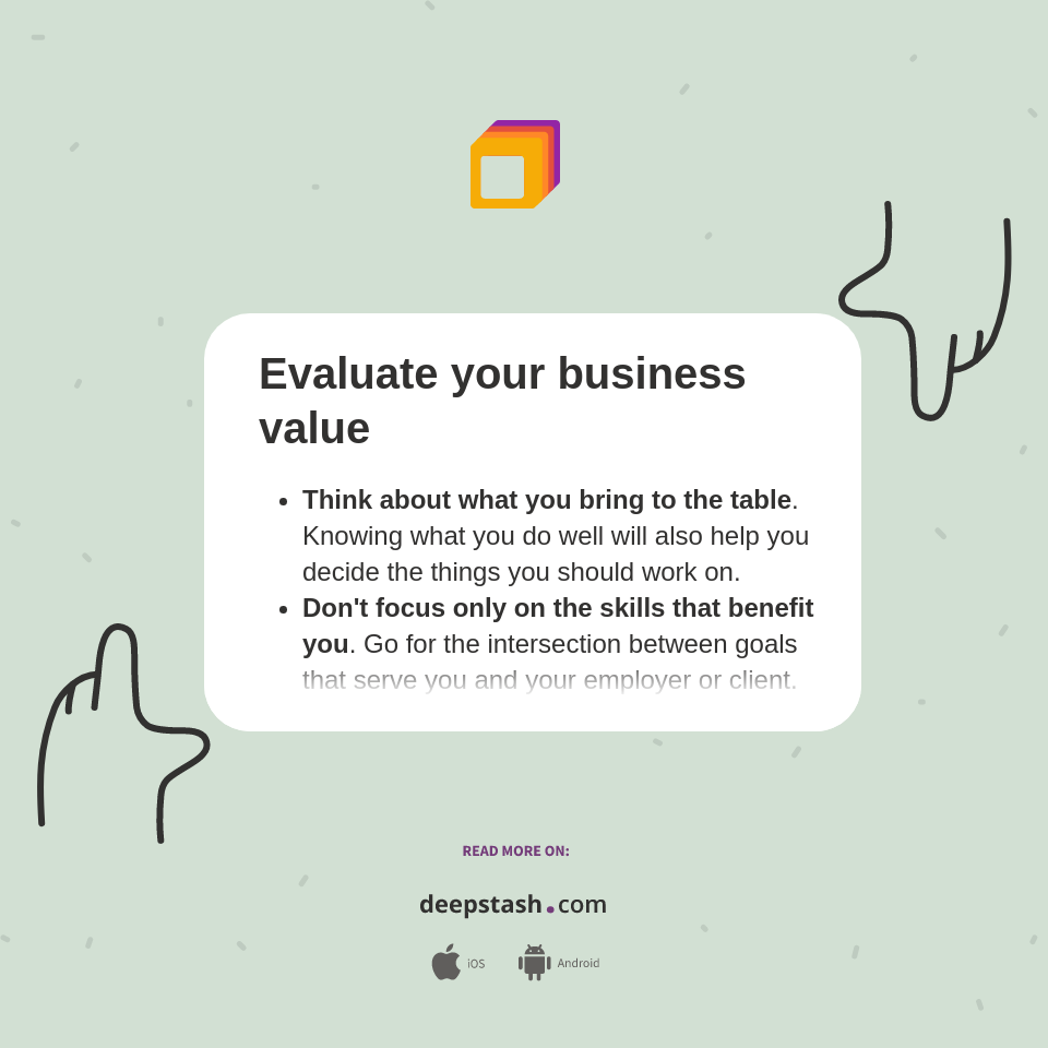 Evaluate your business value - Deepstash
