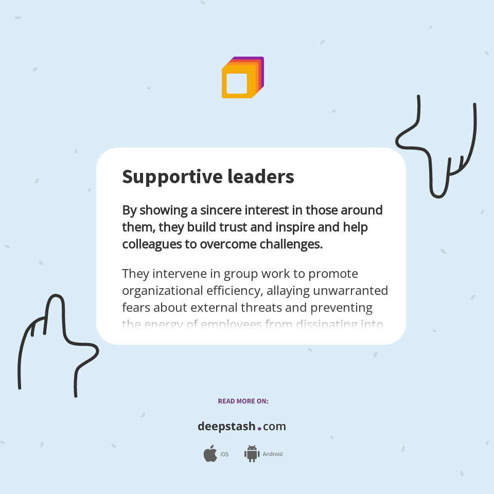 Examples Of Supportive Leaders