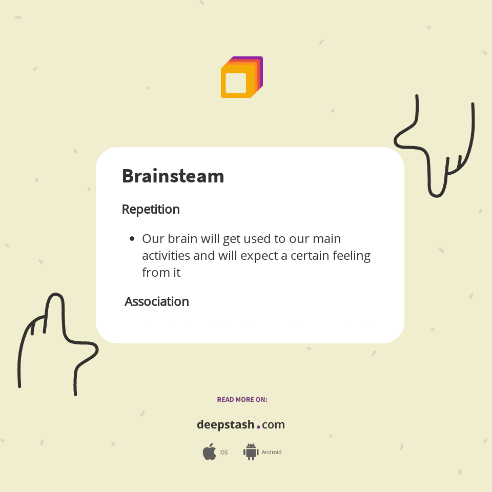 Brainsteam - Deepstash