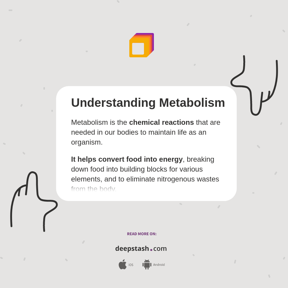 Understanding Metabolism Deepstash