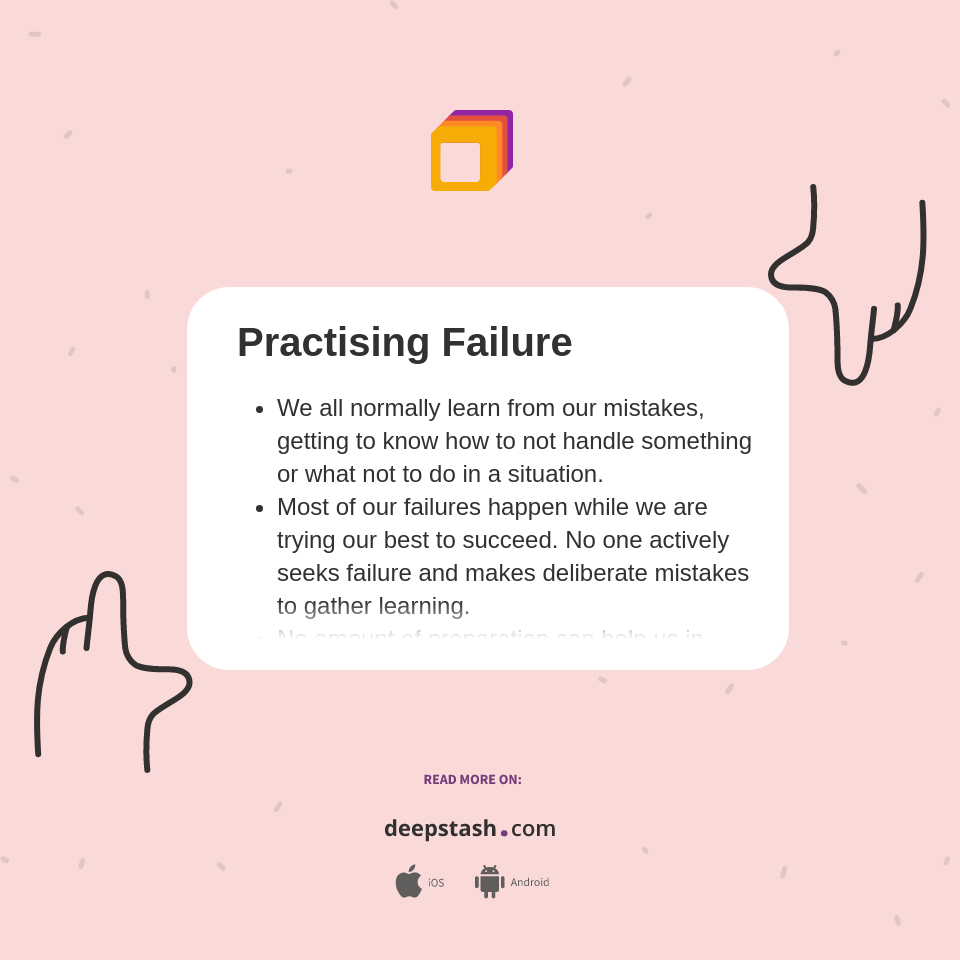 Practising Failure Deepstash