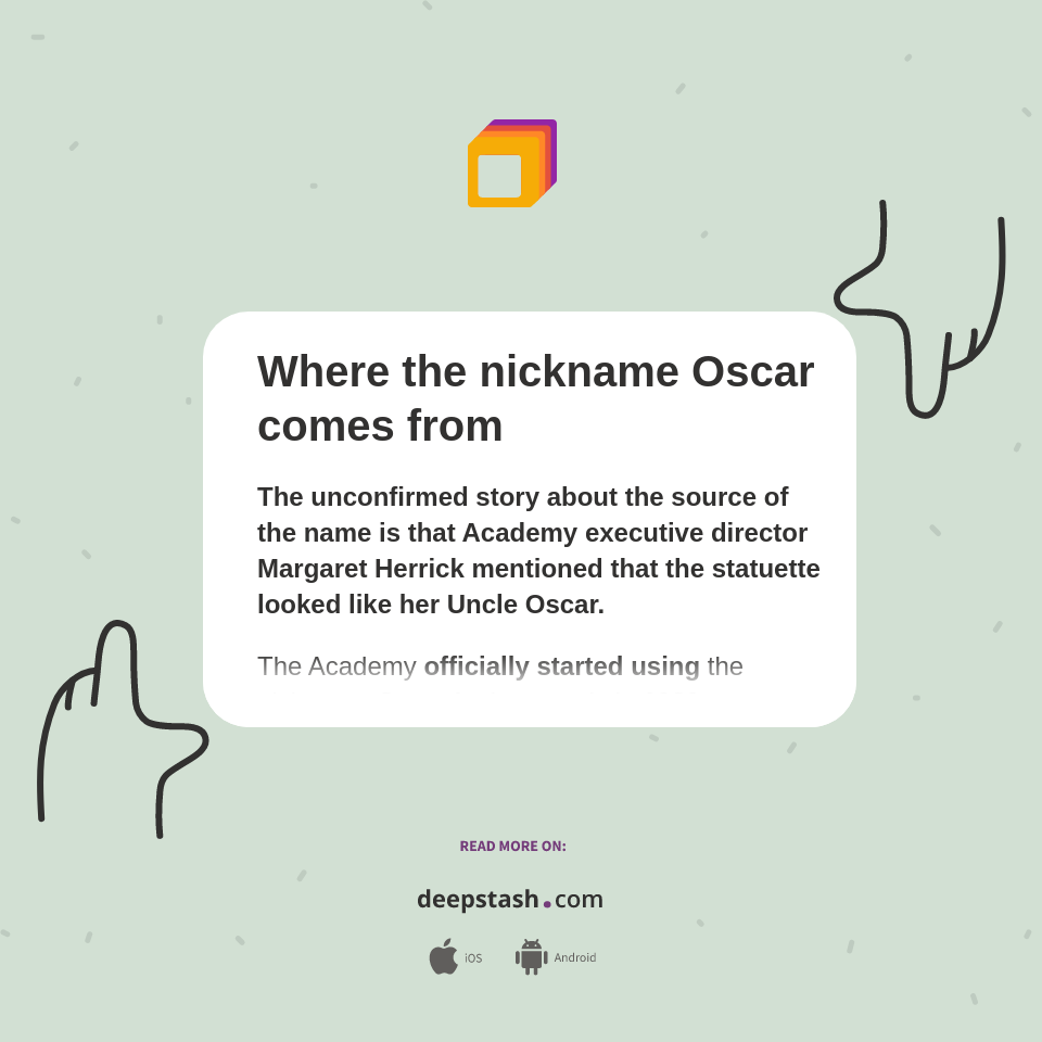 Where the nickname Oscar comes from Deepstash