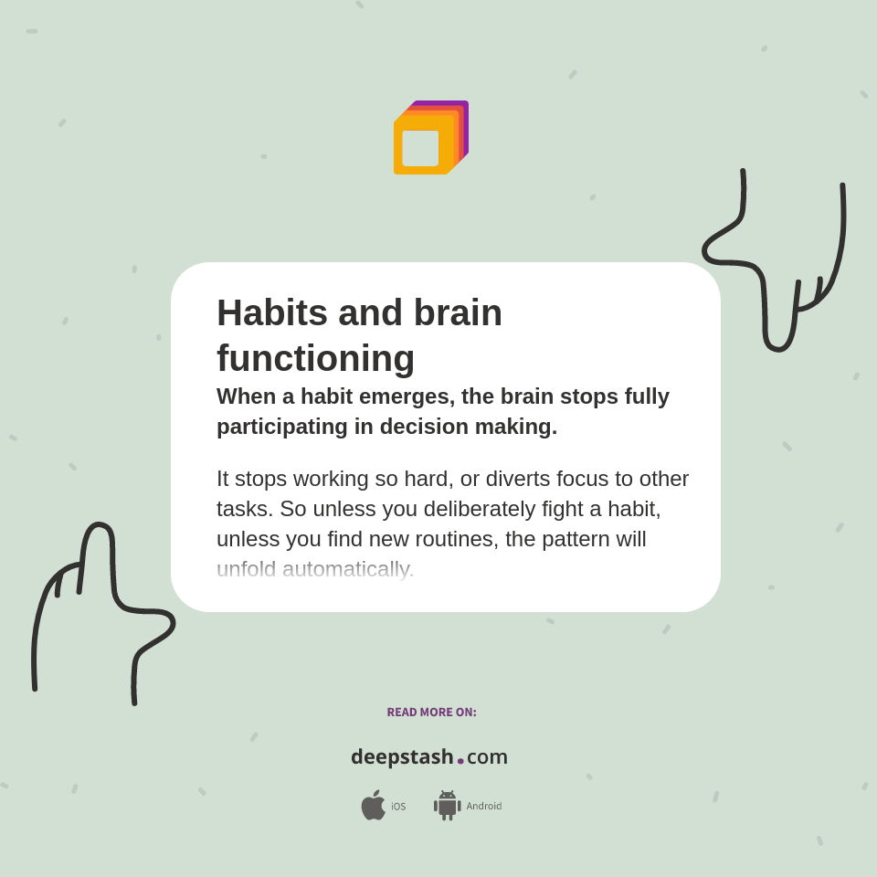 Habits And Brain Functioning Deepstash