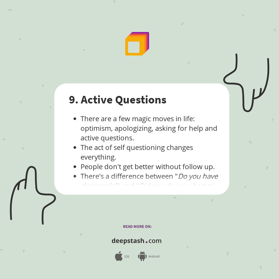 Active Question 9. Active Questions - Deepstash
