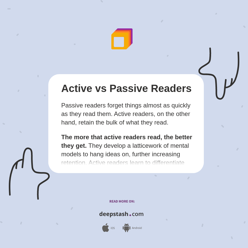 Active vs Passive Readers Deepstash