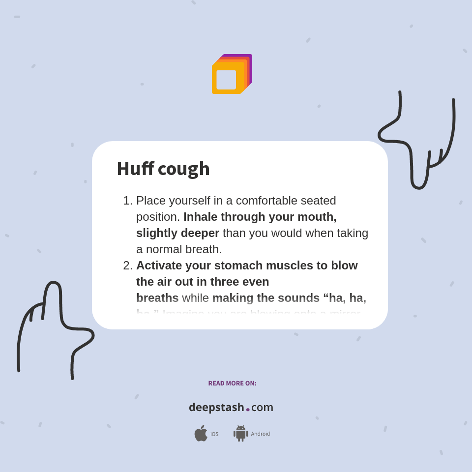 Huff cough Deepstash