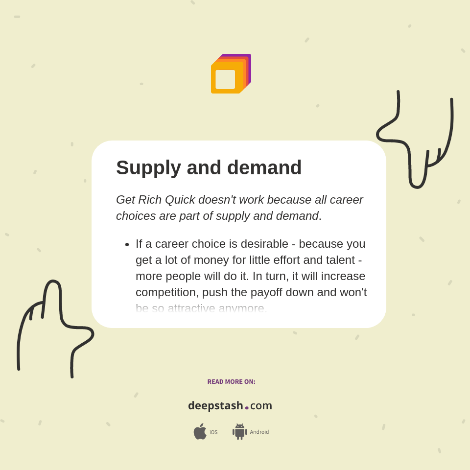 Supply and demand - Deepstash