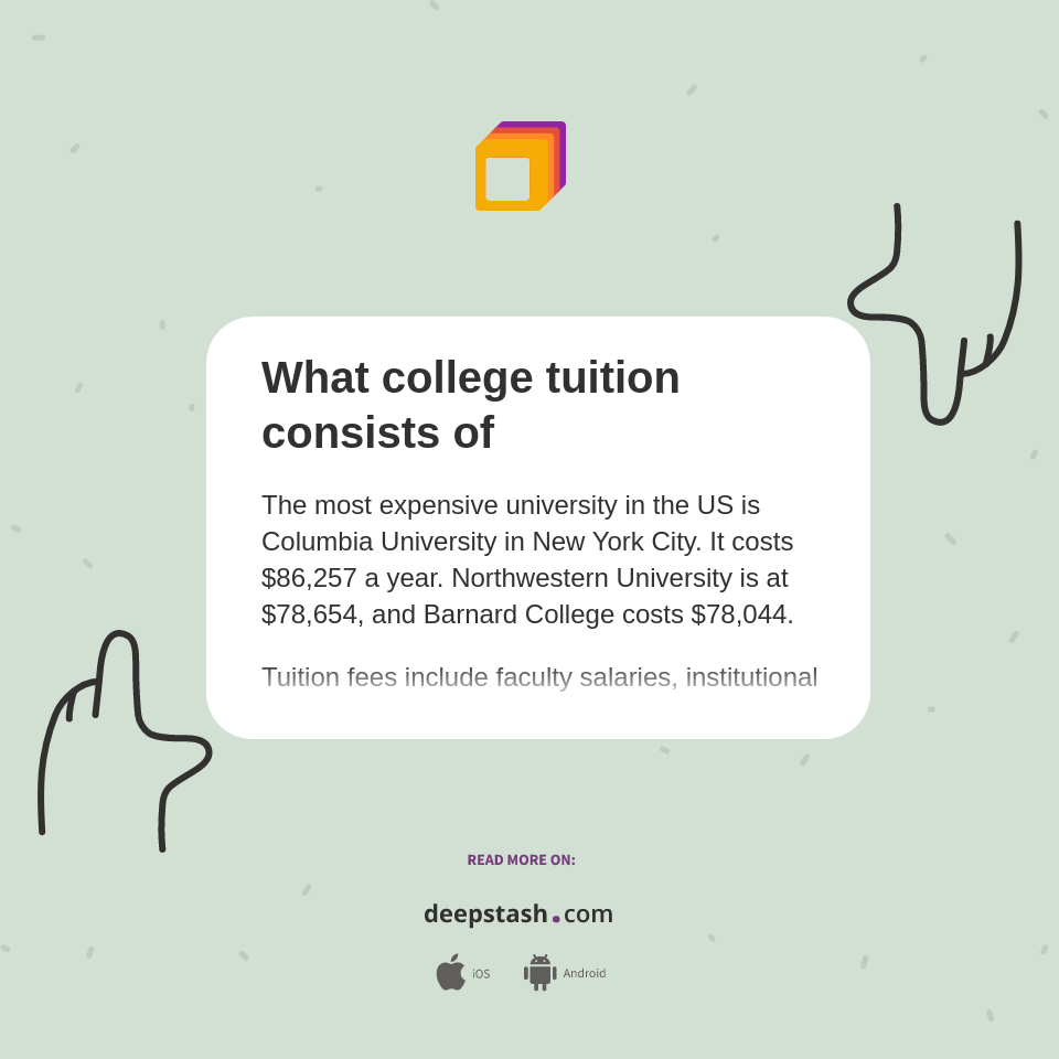 What college tuition consists of - Deepstash