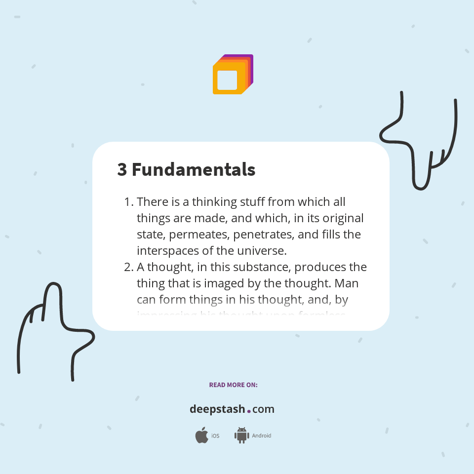 3 Fundamentals - Deepstash
