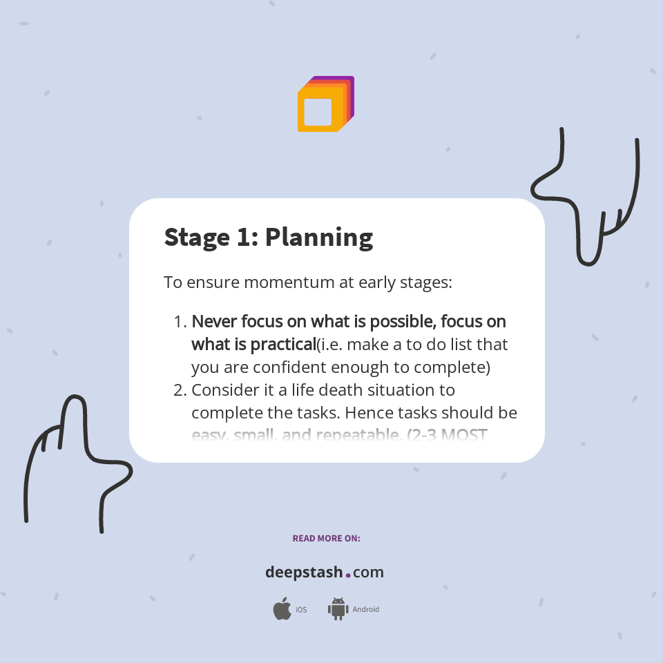 Stage 1: Planning - Deepstash