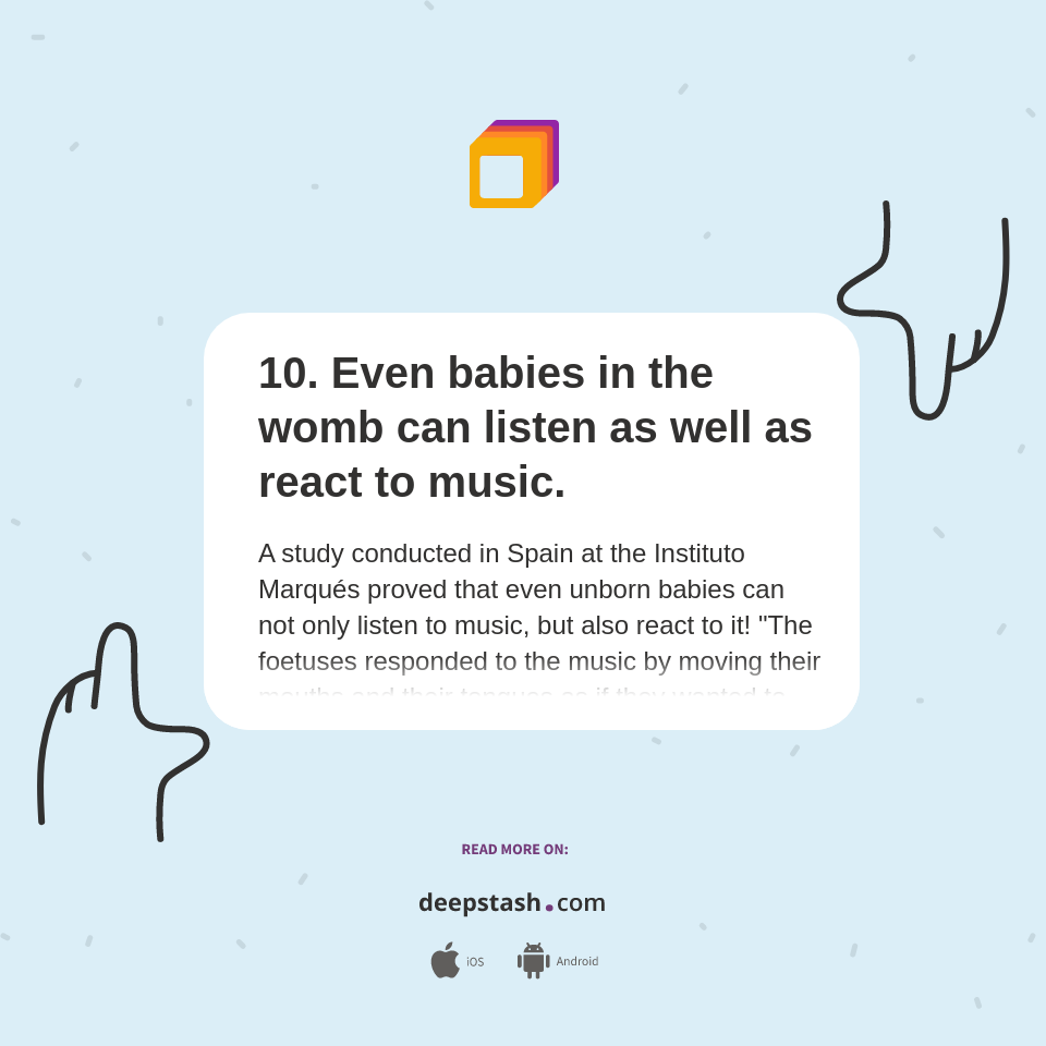 10. Even babies in the womb can listen as well as react to music