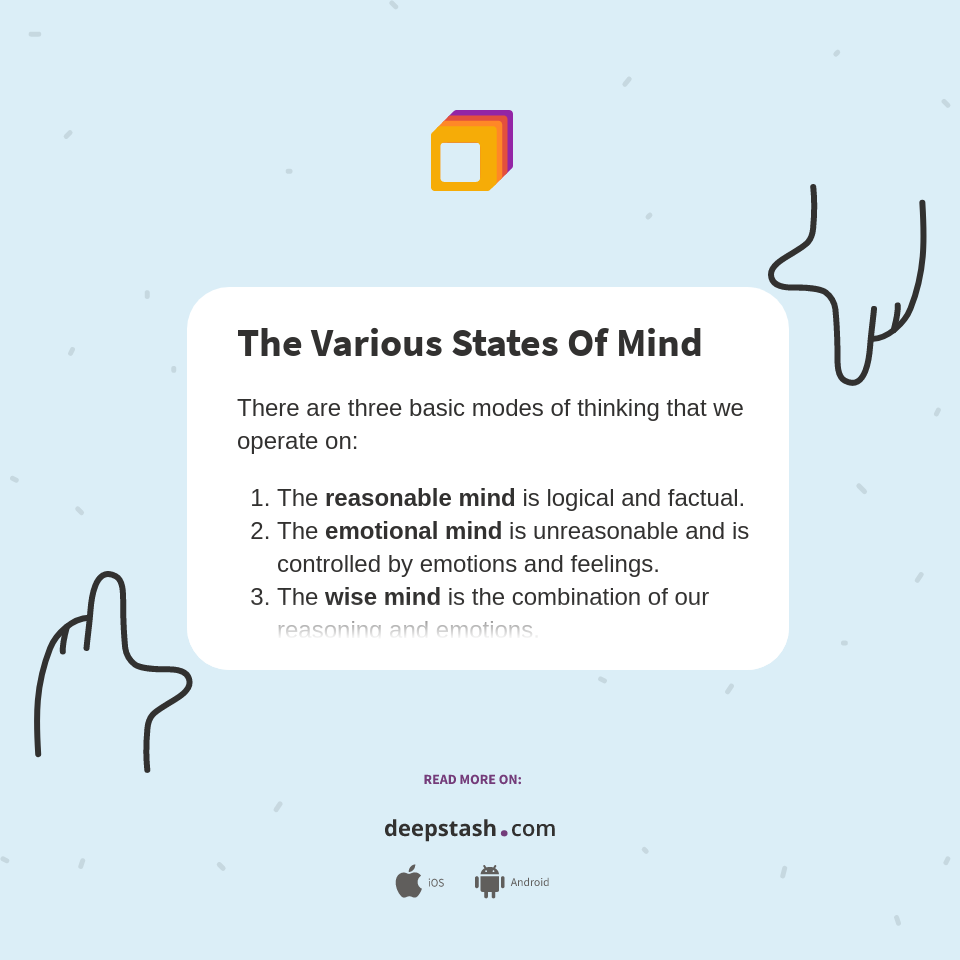 The Various States Of Mind - Deepstash