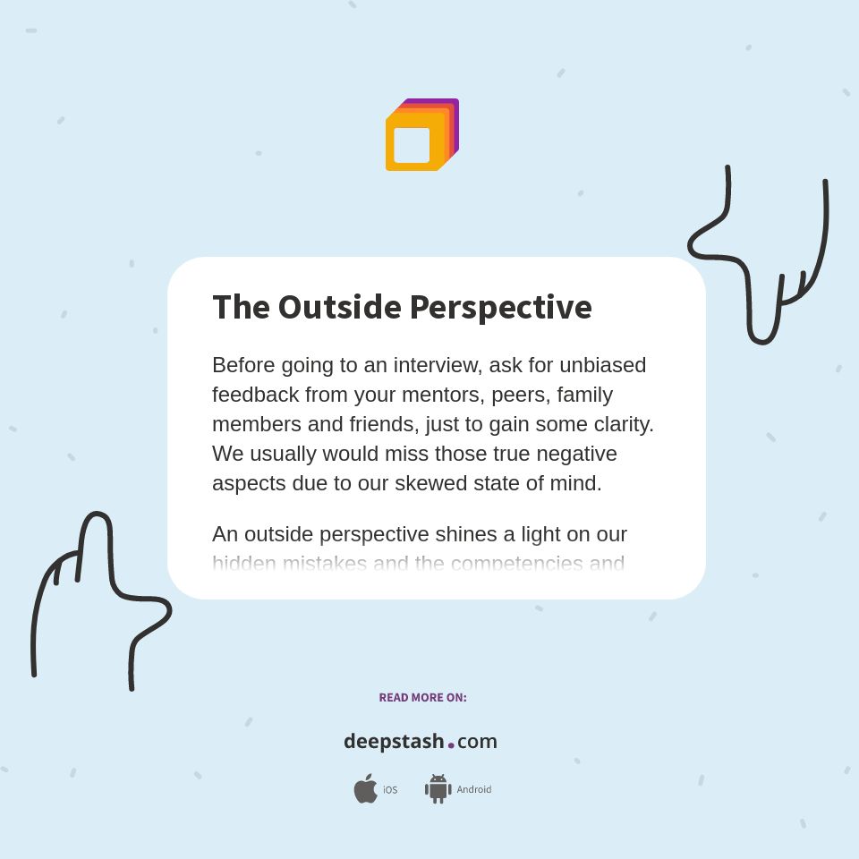 The Outside Perspective Deepstash