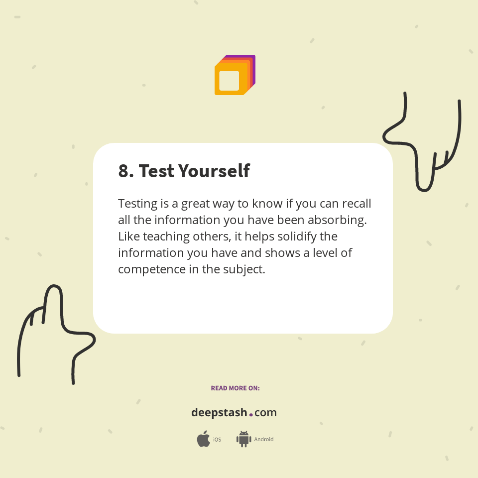 8. Test Yourself - Deepstash
