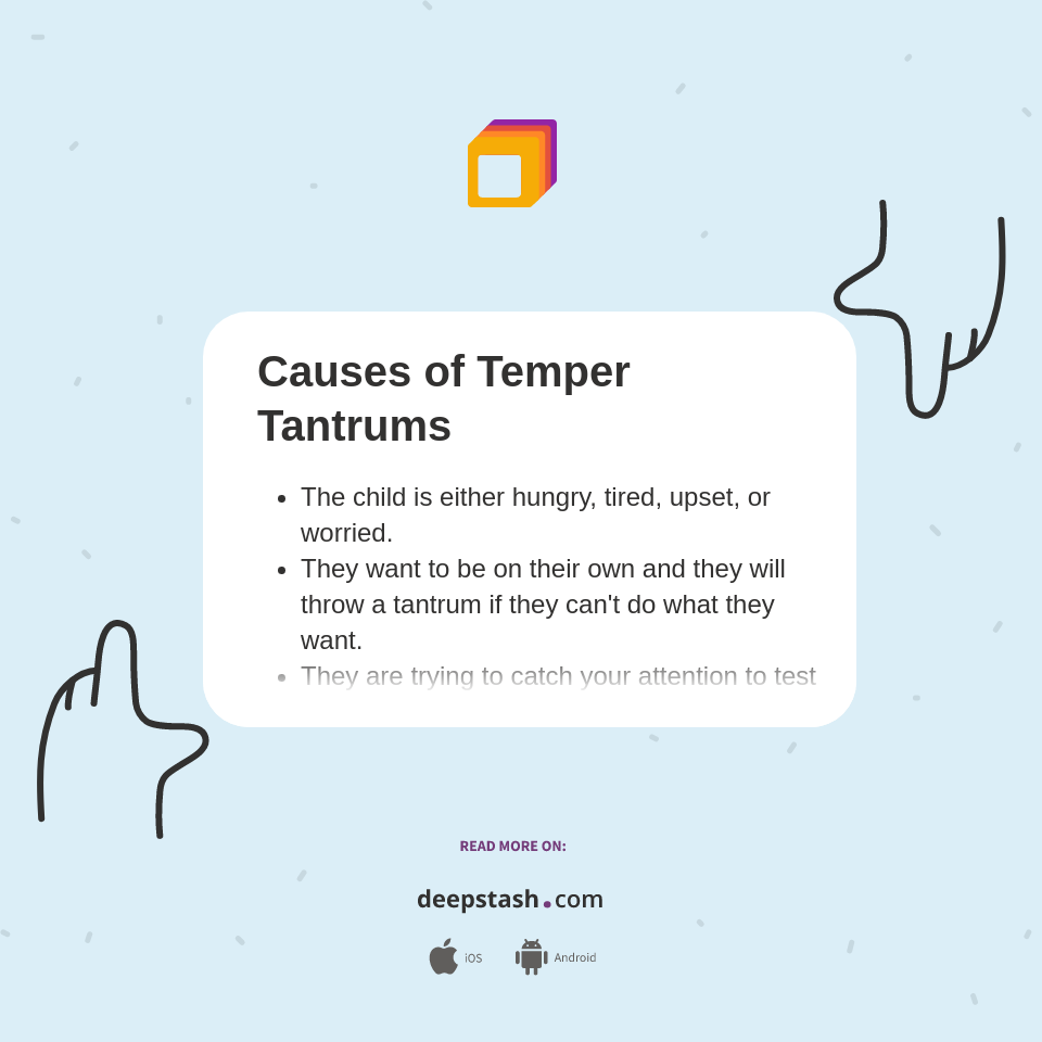 Causes of Temper Tantrums Deepstash